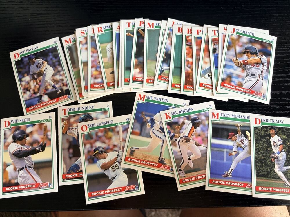 1991 Score - Rookie Prospect Baseball Cards 48 Cards No Doubles